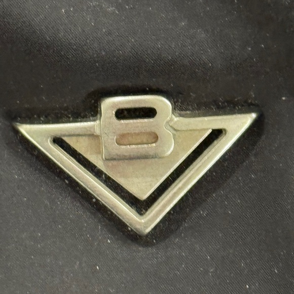 Vintage Bottega Veneta Black Nylon & Leather Crossbody Bag – Made in Italy - Picture 2 of 12